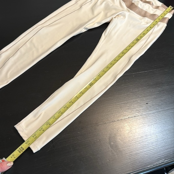 Calia Cream Leggings with Tan Waistband - Picture 6 of 6